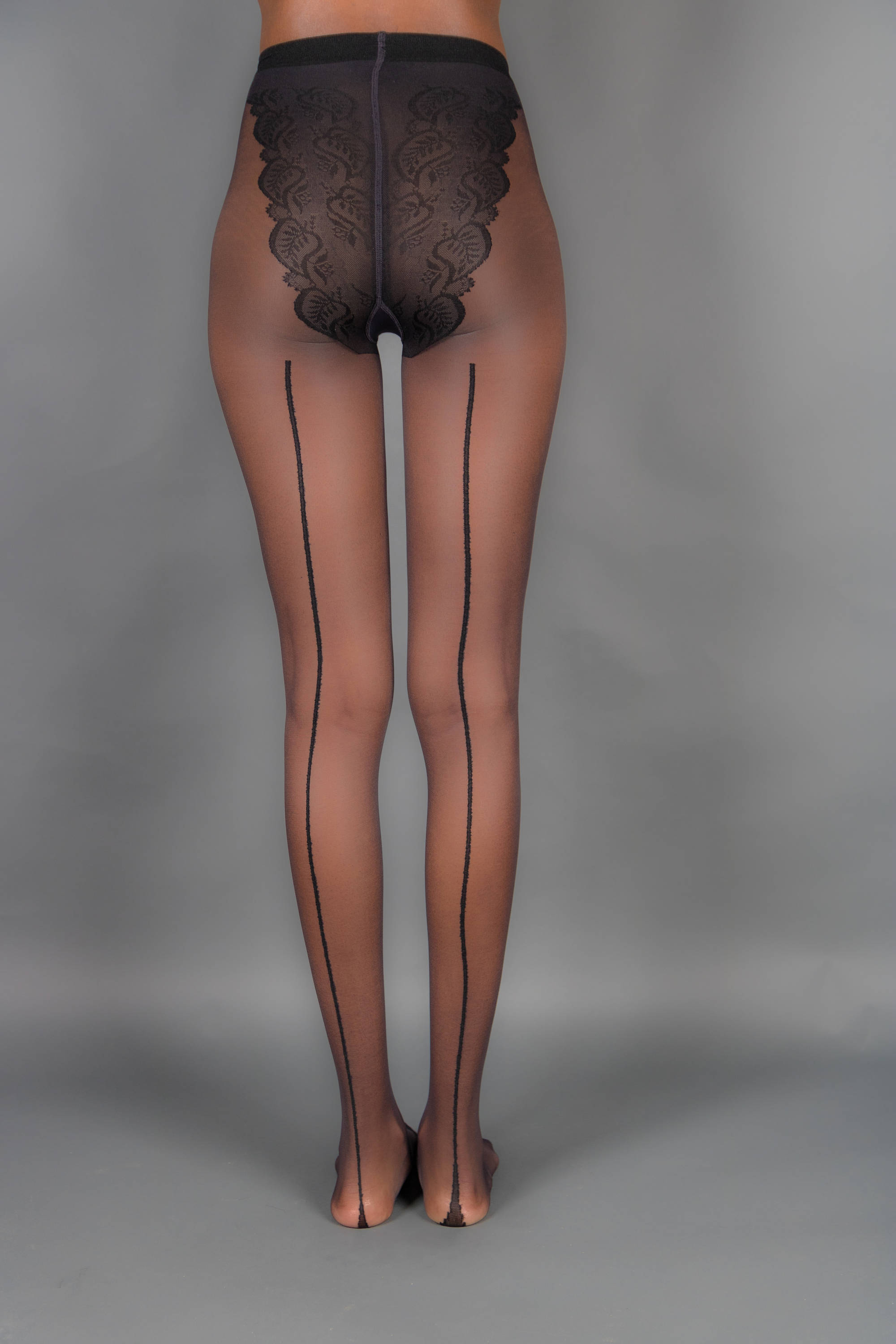 Seam Stockings Sheer Black Tights 