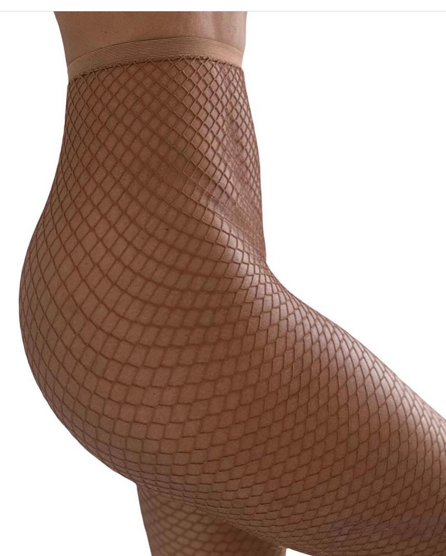 Skin Tone Fishnet Stockings Nude Hosiery Carnival Stockings