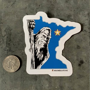Bigfoot sticker Iknowsquatch sticker Sasquatch sticker Squatch sticker Minnesota die-cut sticker