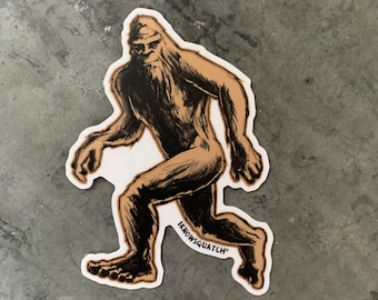 Bigfoot sticker Sasquatch sticker I know Squatch Sasquatch Vinyl Decal Bigfoot Sticker Bigfoot Decal Yeti Decal Iknowsquatch Strider sticker