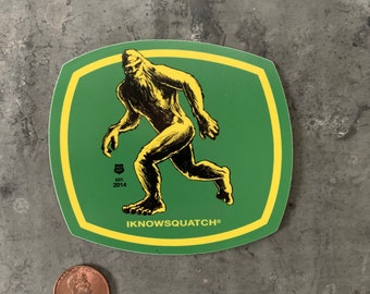 Bigfoot sticker Iknowsquatch sticker Sasquatch sticker Squatch sticker die-cut sticker