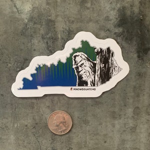 bigfoot sticker Iknowsquatch sticker Sasquatch sticker Squatch sticker Kentucky die-cut sticker