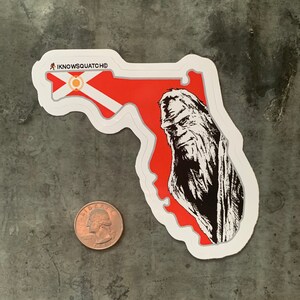 bigfoot sticker Iknowsquatch sticker Sasquatch sticker Squatch sticker Florida die-cut sticker
