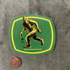 Bigfoot sticker Iknowsquatch sticker Sasquatch sticker Squatch sticker die-cut sticker