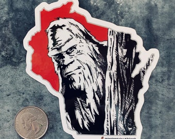 Bigfoot sticker Sasquatch sticker -- Iknowsquatch -- Sasquatch Vinyl Decal -- Bigfoot Sticker -- Bigfoot Decal -- Yeti Decal IKS