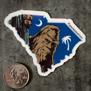 bigfoot sticker South Carolina Iknowsquatch sticker Sasquatch sticker Squatch sticker die-cut sticker