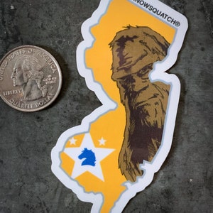 bigfoot sticker Iknowsquatch sticker Sasquatch sticker Squatch sticker New Jersey die-cut sticker