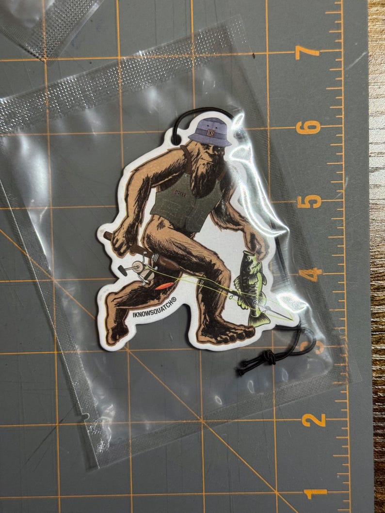 Bigfoot Fishing Air Freshener - Strider Black Ice Scent image 3