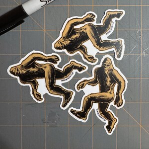 Bigfoot sticker Sasquatch sticker I know Squatch Sasquatch Vinyl Decal Bigfoot Sticker Bigfoot Decal Yeti Decal Iknowsquatch Strider sticker image 4