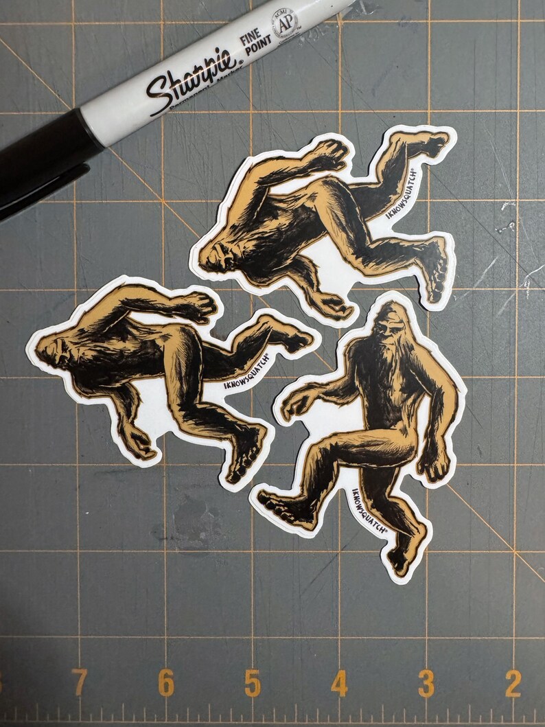 Bigfoot sticker Sasquatch sticker I know Squatch Sasquatch Vinyl Decal Bigfoot Sticker Bigfoot Decal Yeti Decal Iknowsquatch Strider sticker image 4