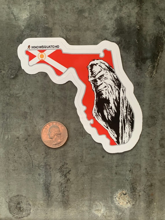 bigfoot sticker Iknowsquatch sticker Sasquatch sticker Squatch sticker Florida die-cut sticker