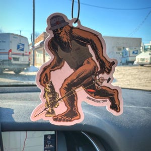 Bigfoot Fishing Air Freshener - Strider Black Ice Scent image 1