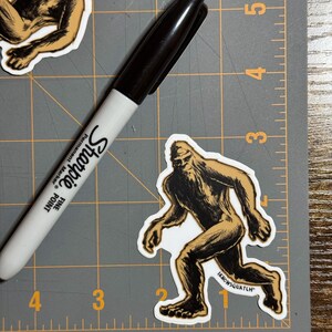 Bigfoot sticker Sasquatch sticker I know Squatch Sasquatch Vinyl Decal Bigfoot Sticker Bigfoot Decal Yeti Decal Iknowsquatch Strider sticker image 2