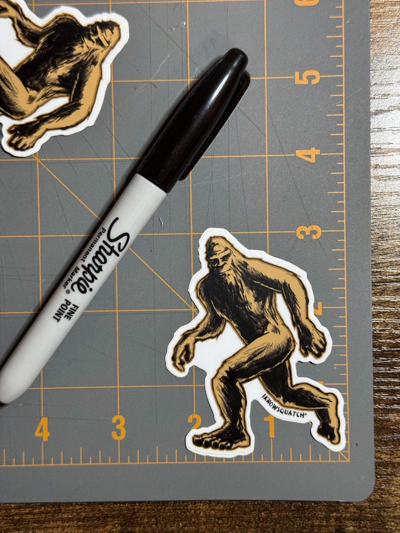 Bigfoot sticker Sasquatch sticker I know Squatch Sasquatch Vinyl Decal Bigfoot Sticker Bigfoot Decal Yeti Decal Iknowsquatch Strider sticker image 2