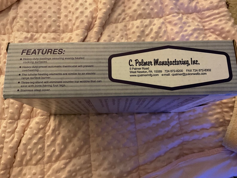 C. Palmer Thin Pizzelle Iron Model 7500 75th Anniversary Edition