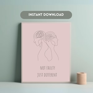 Printable design for neurodivergent people | We All Think Differently