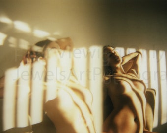 Unique Art Nude - Double Exposure, Instant Film