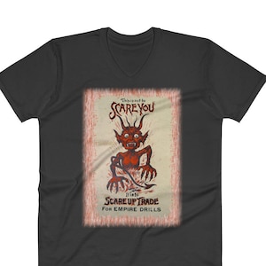 Vintage Werbung Empire Drills Scare Up Trade Devil Shirt Farm Implement Farmer Trading Card Horse Drawn Farming Machinery Unisex T Shirt