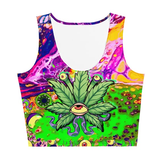alien crop top rave