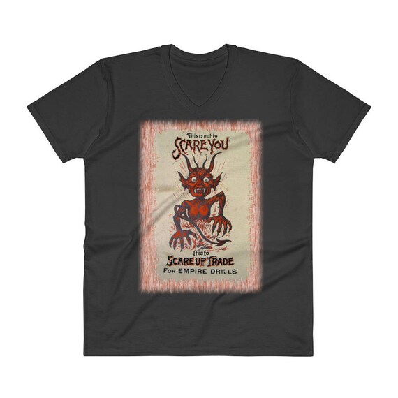 Vintage Advertising Empire Drills Scare Up Trade Devil Shirt Farm Implement Farmer Trading Card Horse Drawn Farming Machinery Unisex T Shirt