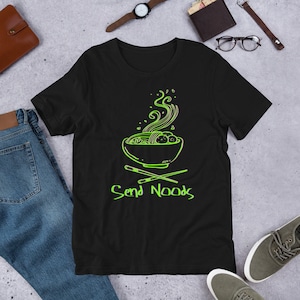 Send Noods Ramen T-Shirt: Japanese Noodle Bowl Tee