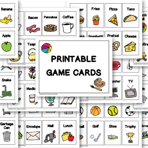 Printable Game Cards