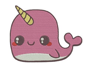 Kawaii Whale Etsy - kawaii whale unicorn embroidery design 3 sizes 16 formats sleeping cloud popular roblox machine embroidery motif peeker pes jef hus