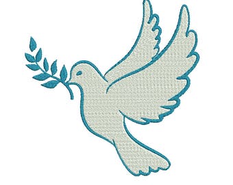 Dove embroidery  etsy Dove embroidery  etsy