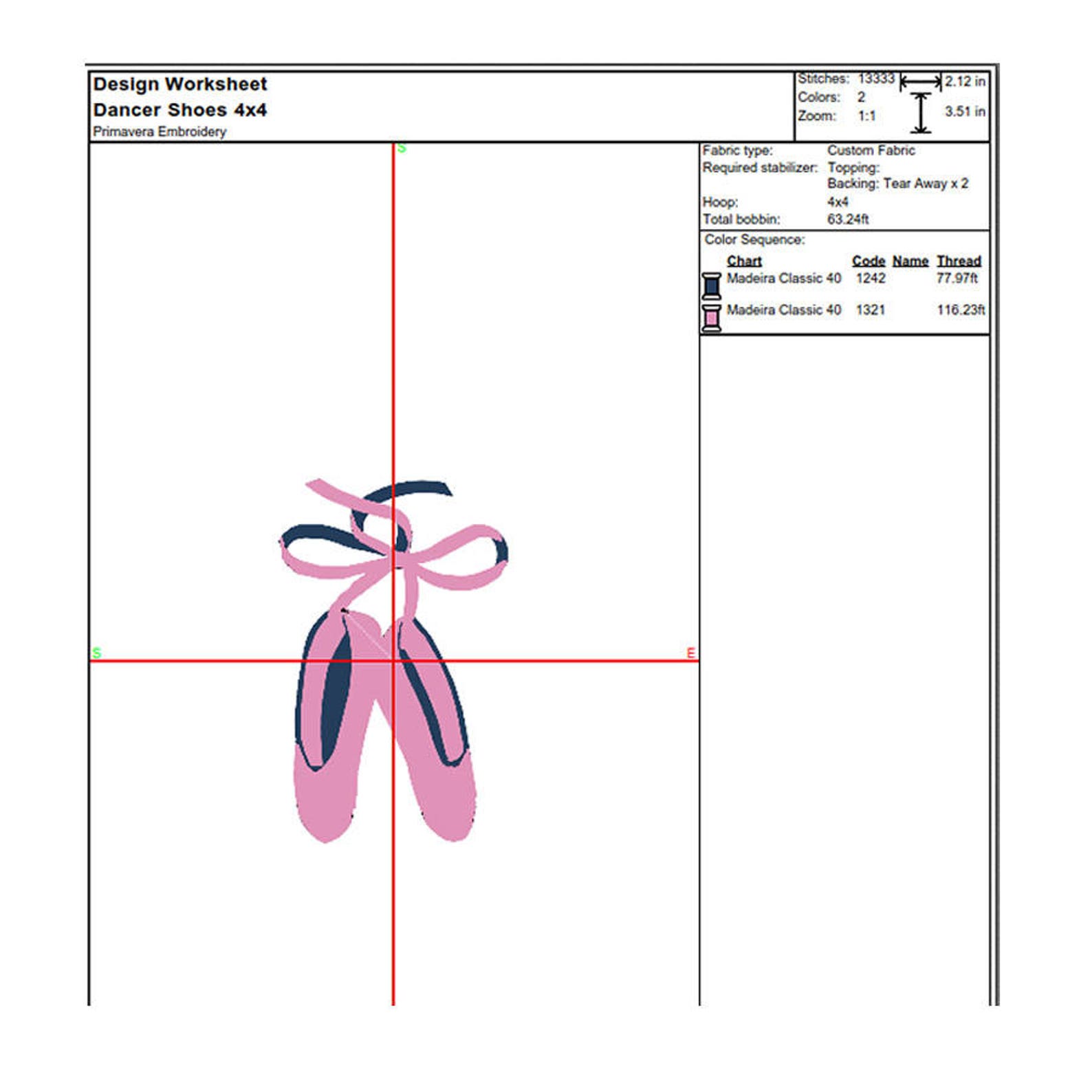 ballet shoes embroidery design (3 sizes / multiple formats) dance shoes machine embroidery pink - nutcracker motif peeker pes, j