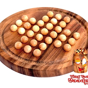 Solitaire Board M, Halma, Halma for one player, wooden game, strategy game, puzzle game, puzzle wood, patience game