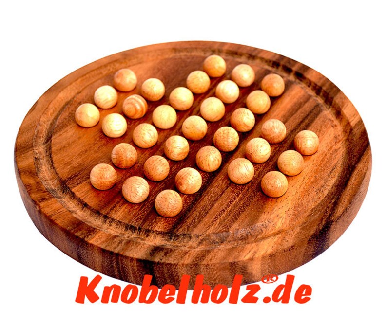 Solitaire Board M Culma Straws For A Player Wood Game Image 0
