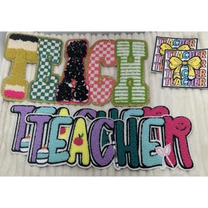 teacher sequin patch dress Teacher Sparkles ReallyRexBoutique