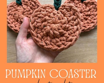 Seamless Flat Pumpkin Coaster – Crochet Video Tutorial Only | DIY Project & Handmade Gift