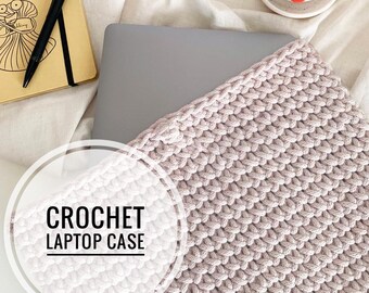 PDF Digital Download Crochet Laptop Sleeve Pattern for Beginners | DIY Handmade Cover Pattern
