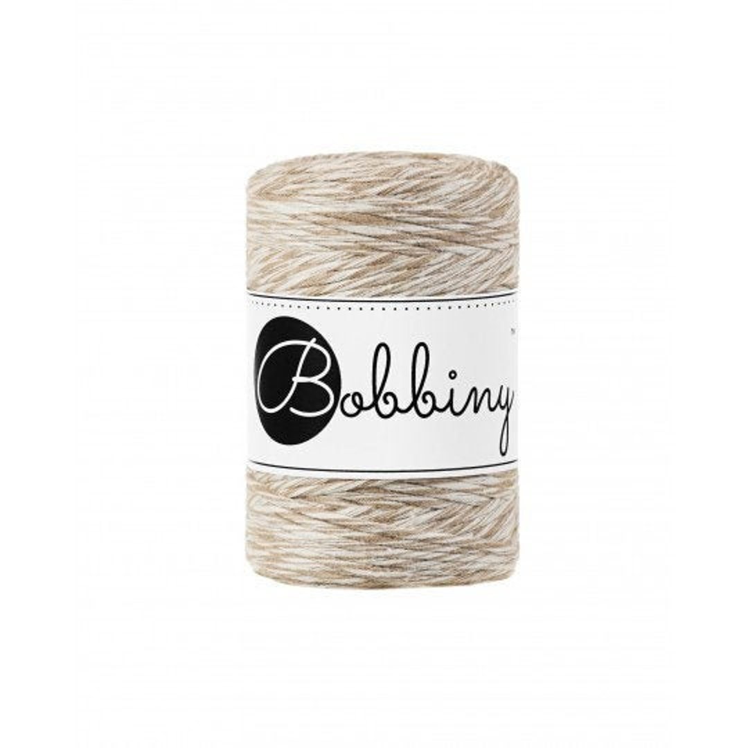 Bobbiny Premium 5mm Braided Macrame Cord (Natural) 108yds/330ft (100%  Recycled Cotton)