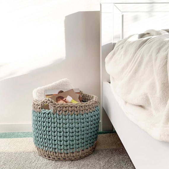 How to CROCHET Chunky XL Basket PATTERN I Bobbiny 9mm Cotton How to CROCHET Chunky XL Basket PATTERN I Bobbiny 9mm Cotton