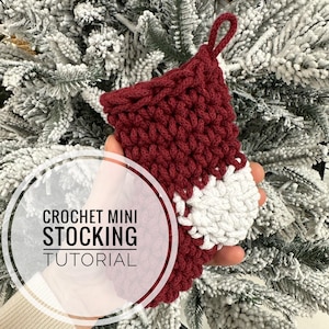 Ministrumpf Weihnachten häkeln Video Anleitung | Weihnachten Advent Girlande I Handgemachtes Geschenk I Weihnachtsgeschenk Kartenhalter