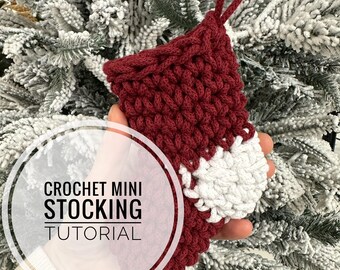 Mini Stocking Christmas Crochet Video Tutorial | Christmas Advent Garland I Handmade Gift I Christmas Gift Card Holder