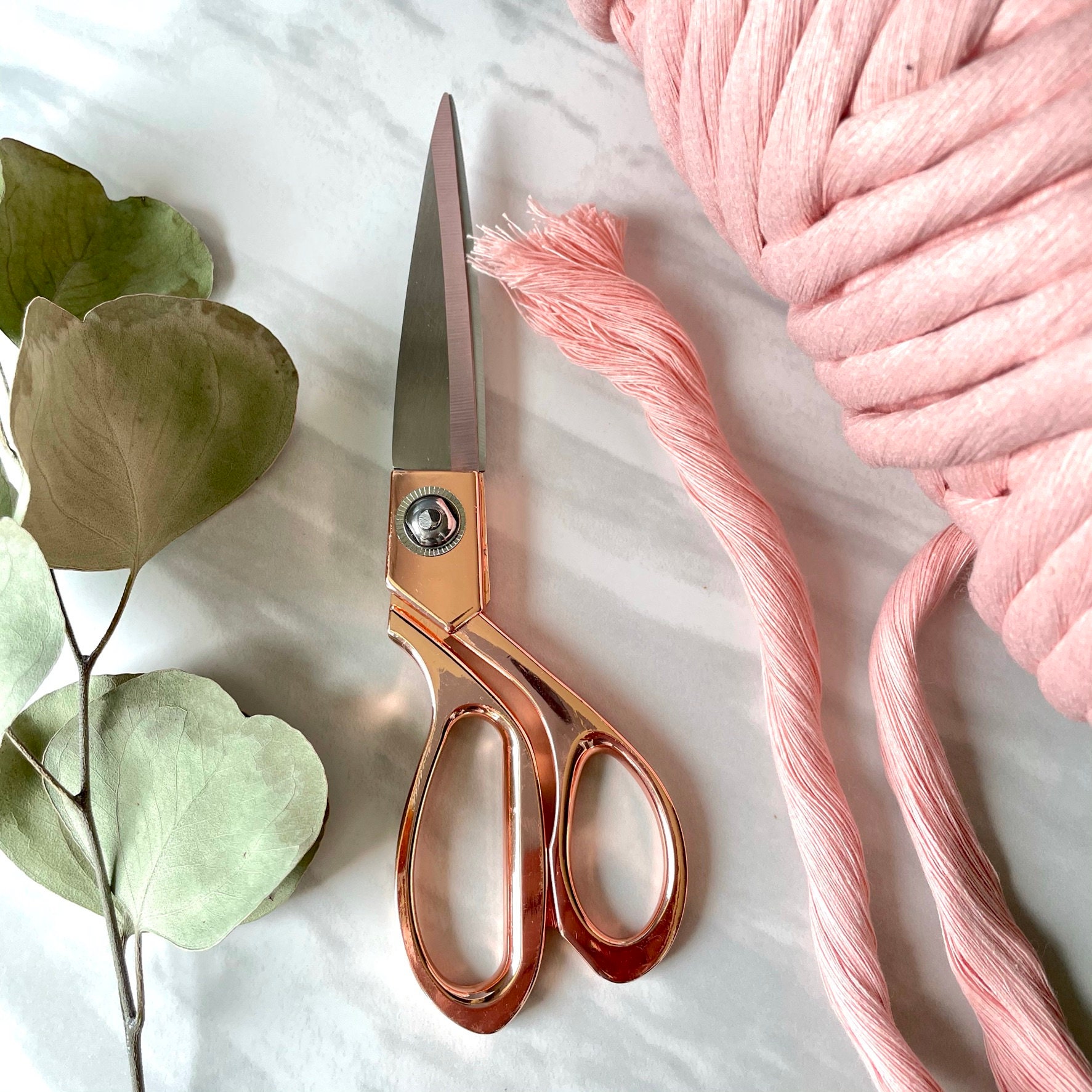Rose Gold Heavy Macrame Scissors/ Scissors for Macramé/ Etsy