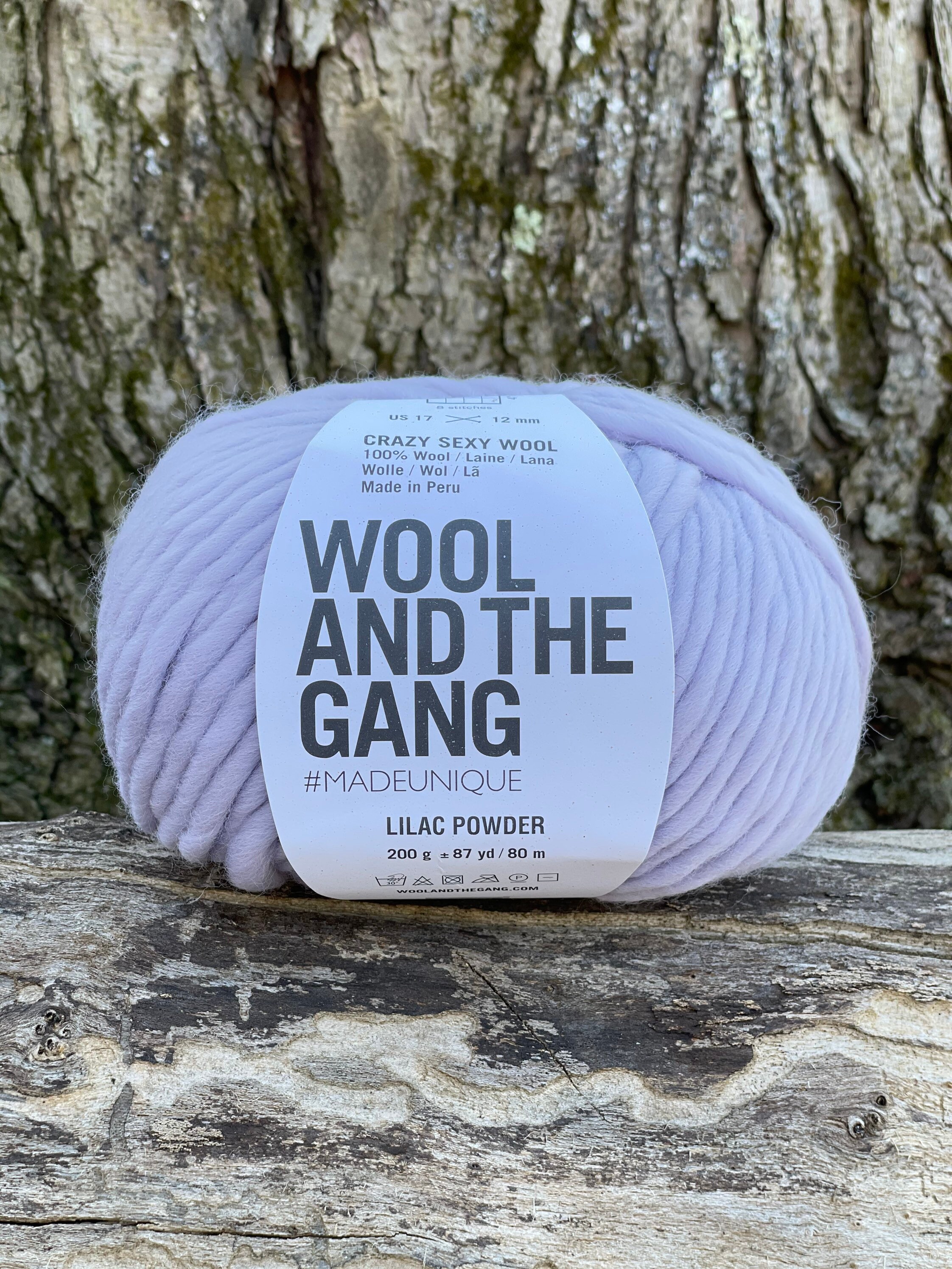 Wool and the Gang Crazy Sexy Wool LILAC POWDER Super Chunky Yarn