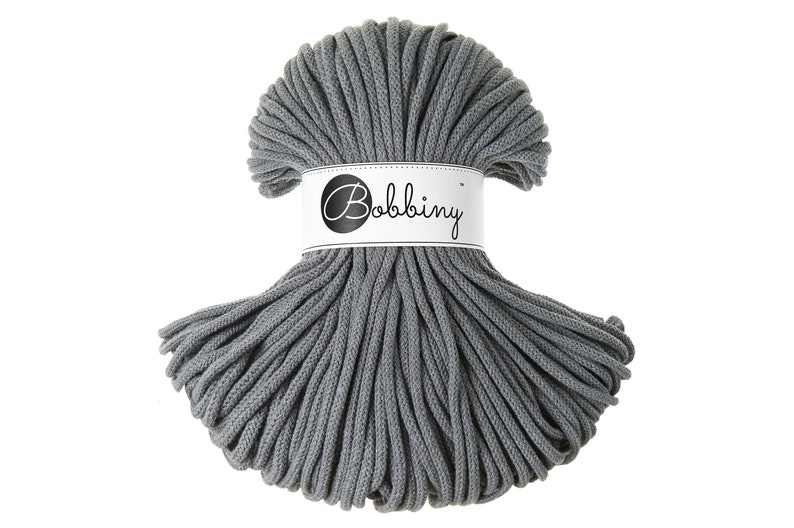 Craft Cord 108 Yards Cotton Rope Chunky Yarn Macrame Cord 5mm Steel Braided Cotton Cord Bobbiny