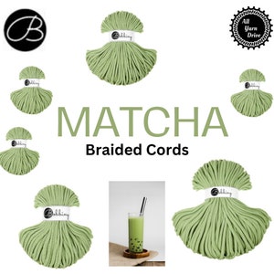 Bobbiny MATCHA Braided Cotton Cords for crochet and macrame -  Soft Macrame Cord - Macrame, Crochet, Weaving