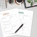 Year in Review New Year's Resolution Worksheet Bundle Instant Download ...