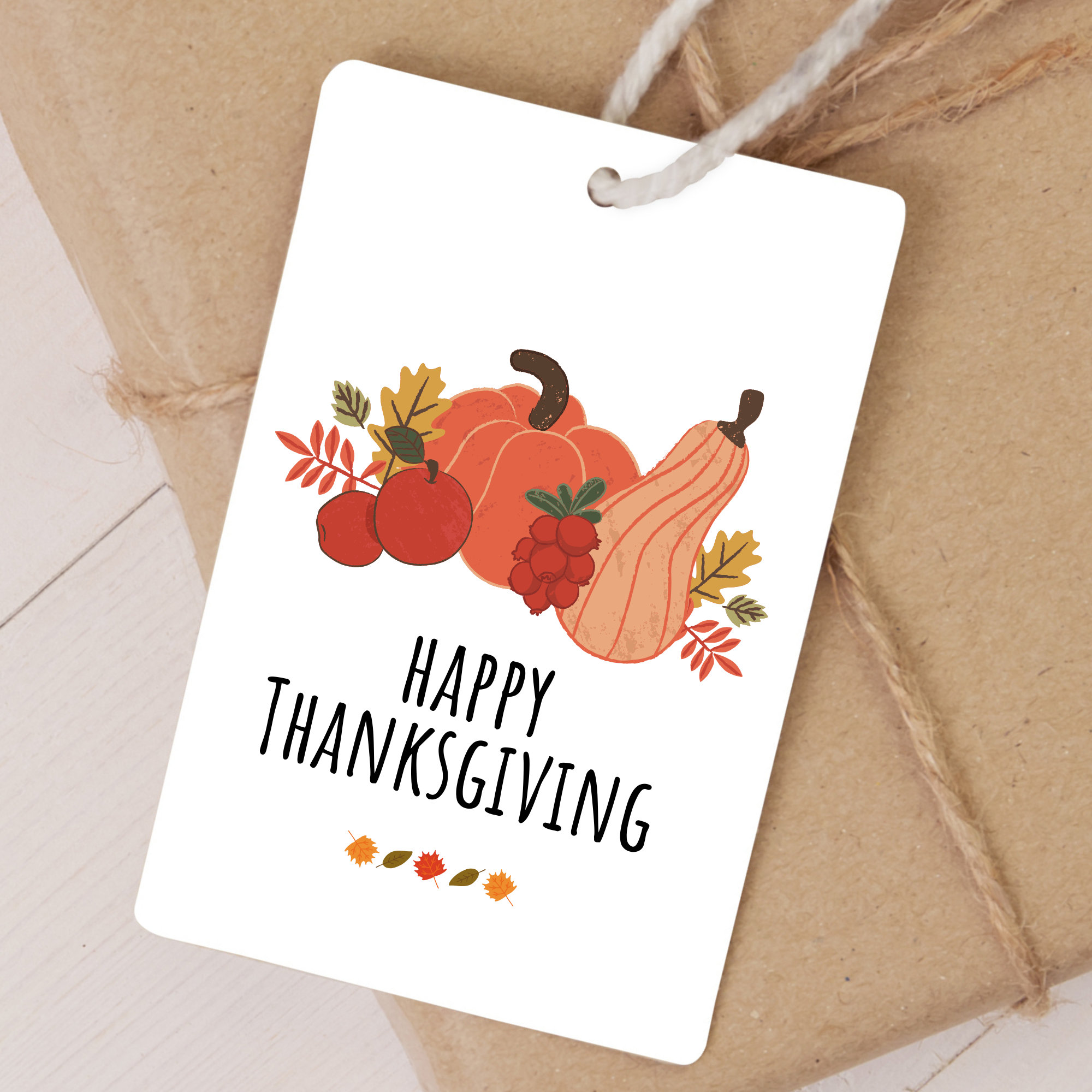 Happy Thanksgiving Gift Tag Printable DIY Thanksgiving Goodie - Etsy
