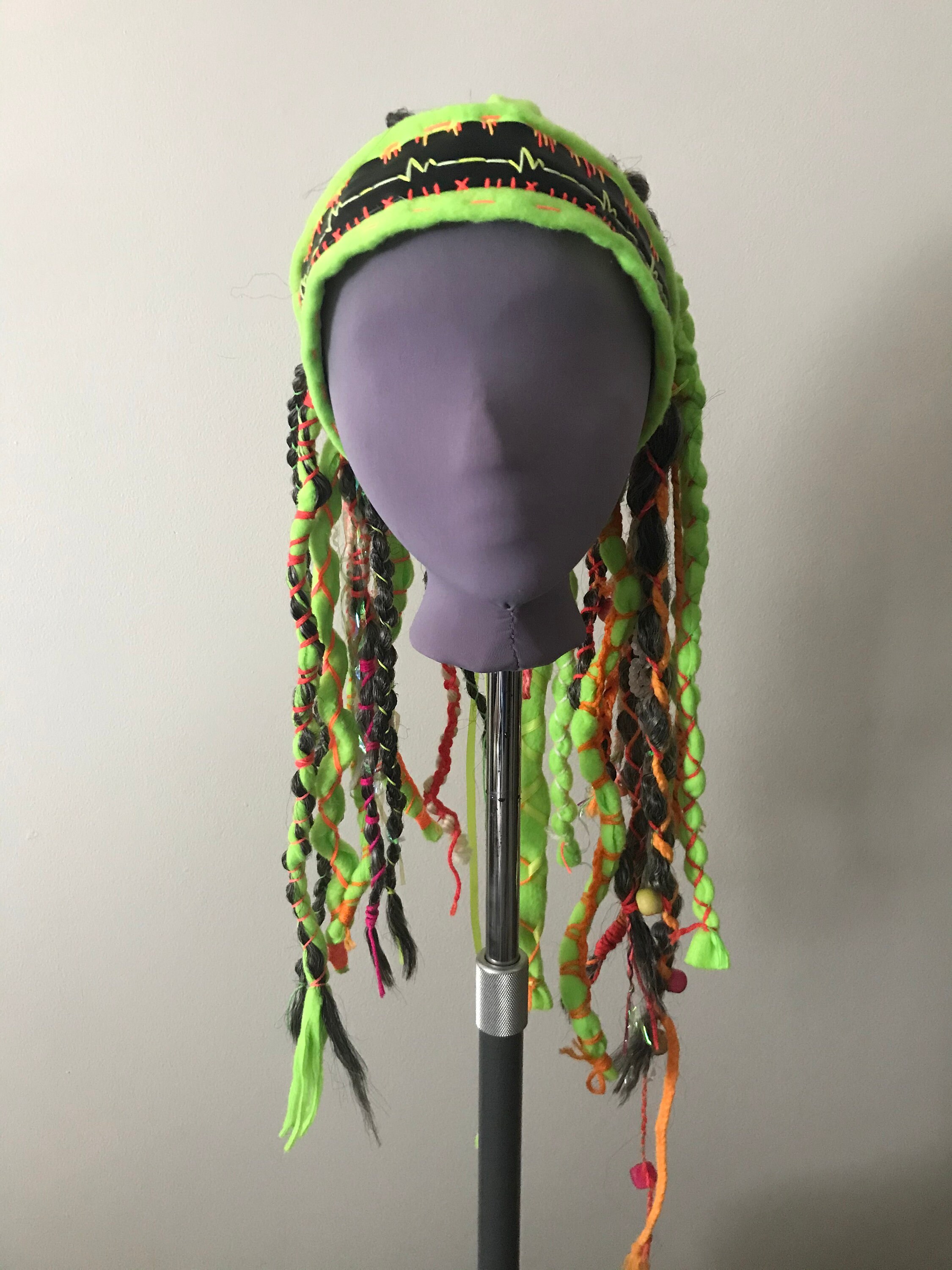 Blacklight Cyberpunk Rave Headband Etsy