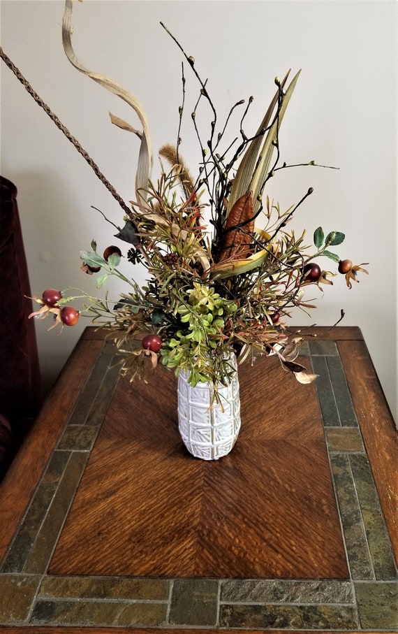 Dried floral arrangement Dried centerpiece Fall décor Farm | Etsy