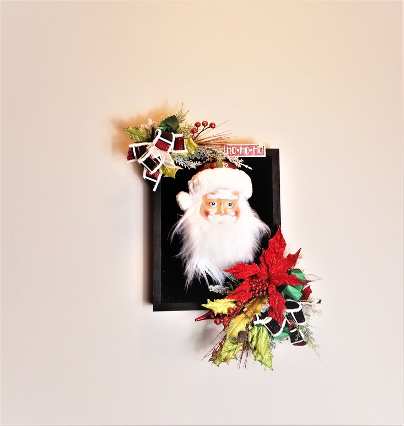 Christmas Santa Wall Décor Santa Wall Décor Santa Décor Etsy