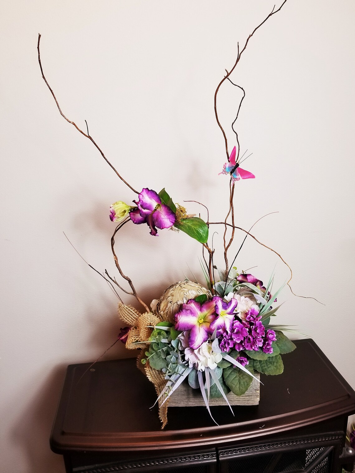 Coffee Table Floral Farmhouse Table Décor Everyday Floral Etsy