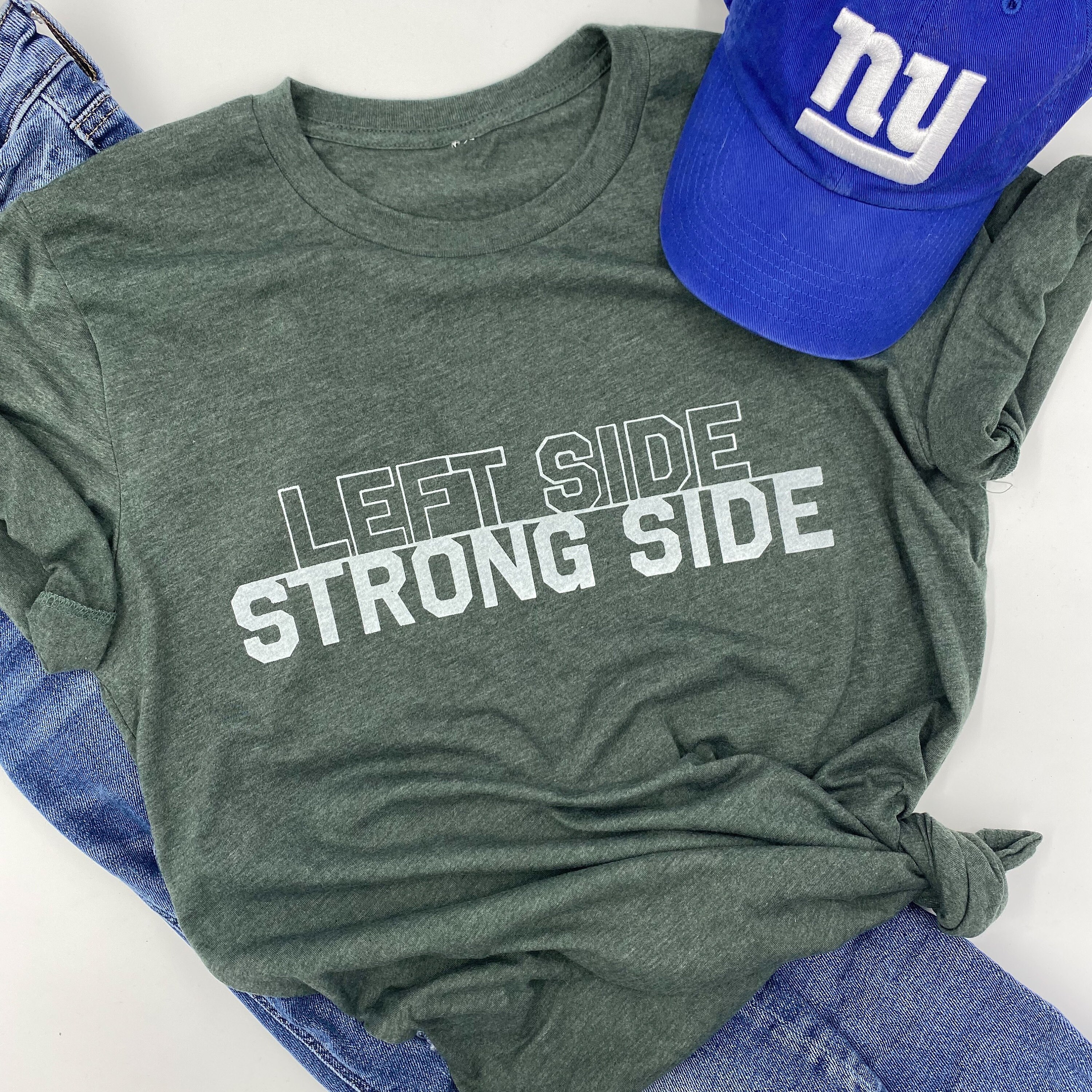 left side, strong side | unisex tee