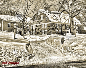 Longfellow's Wayside Inn en invierno